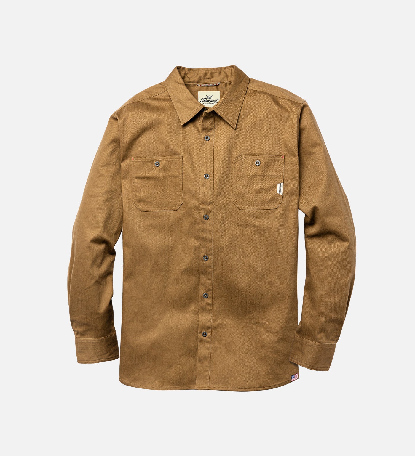 Thorogood Men's Water Repellent Heavyweight Utility Long Sleeve Shop Shirt USA Made